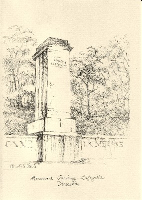 Le monument Pershing La Fayette