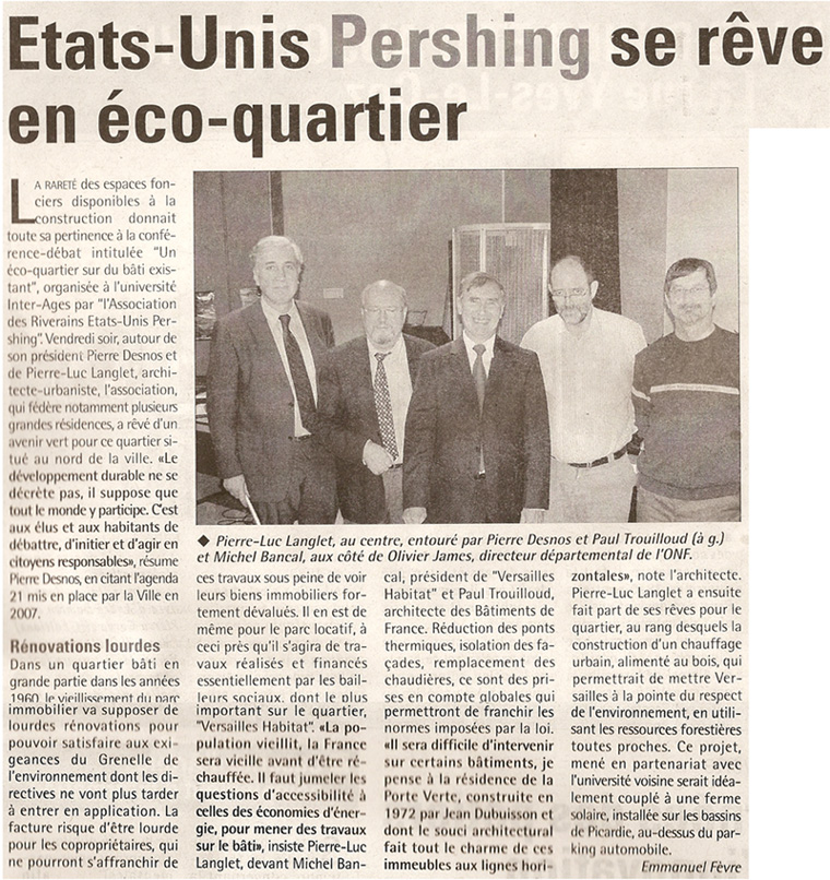 Article paru dans Article paru dans